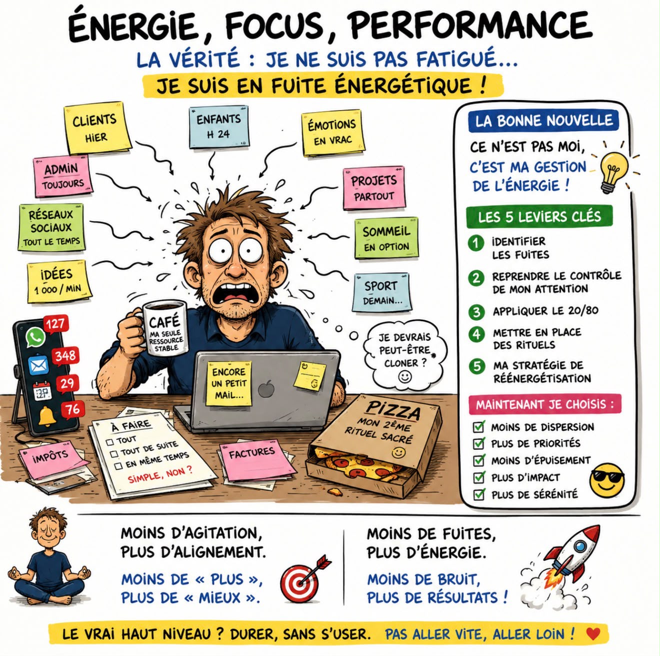 Synthèse visuelle de l'atelier Énergie, Focus, Performance — MBS PPI